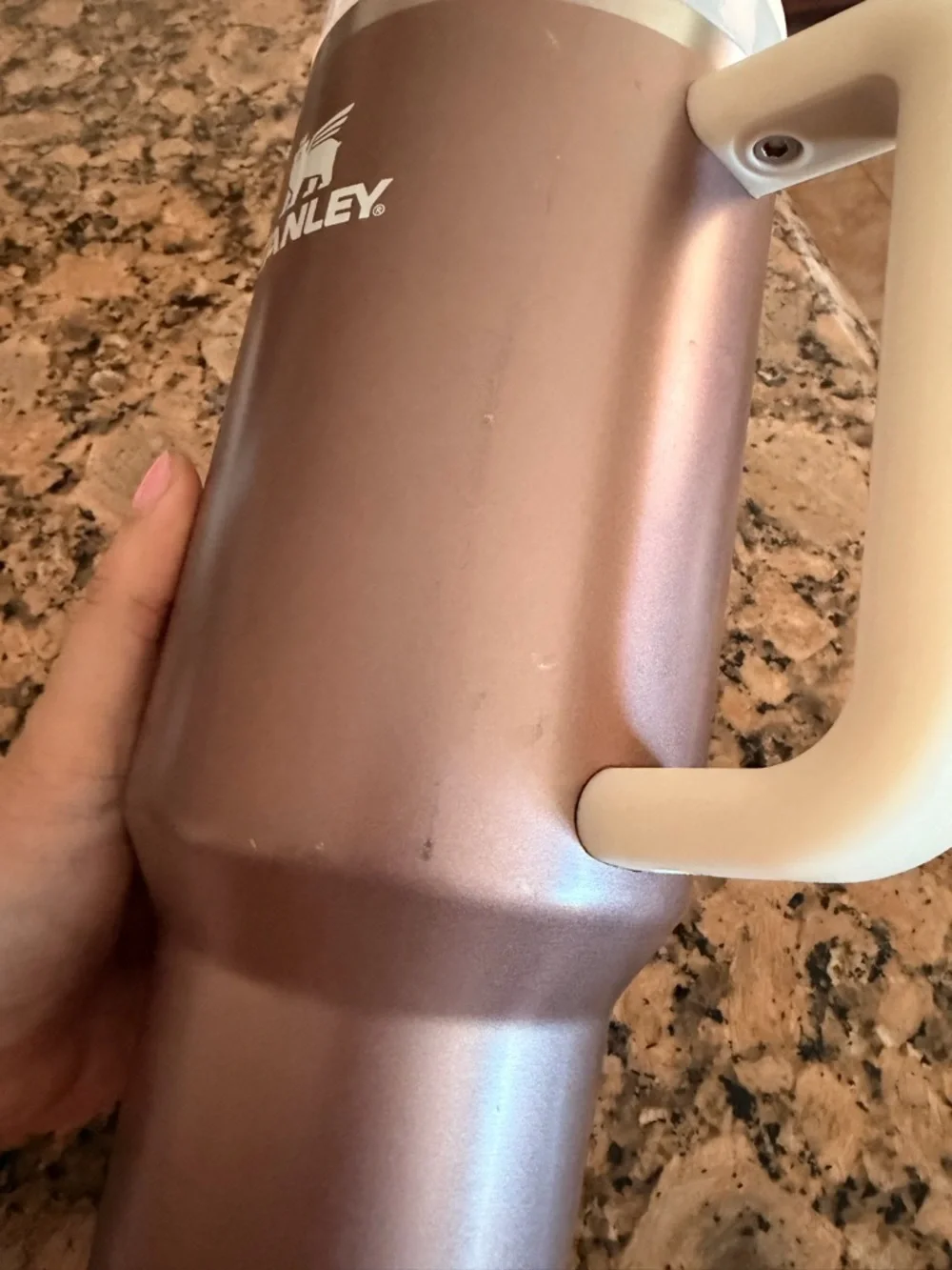 Stanley Quencher H2.O flowstate tumbler in rose quartz 40 floz - Picture 3 of 11